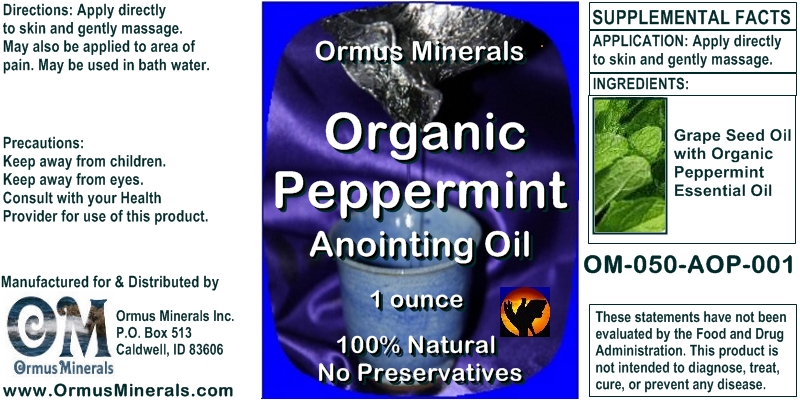Ormus Minerals Organic Peppermint Anointing Oil 1 oz