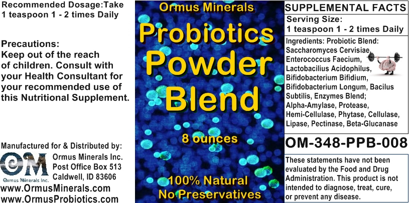 Ormus Minerals - Probiotics Powder Blend