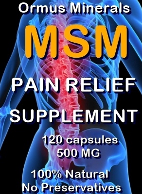 Ormus Minerals -MSM Pain Relief Supplement